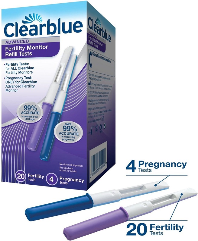 

Ricariche Per Monitor Fertilità Avanzato Clearblue® 20 Test Di Fertilità + 4 Test Di Gravidanza